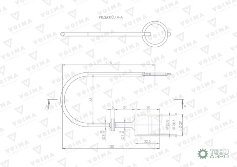 POKRYWA WTYCZKI EURO NIEBIESKA VOIMA