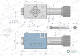 Rozdzielacz (elektrozawór CETOP 3 NG6) 2-pozycyjny 50L suwak 