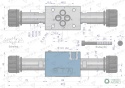 Rozdzielacz (elektrozawór CETOP 3 NG6) 3-pozycyjny 50L suwak "E" VOIMA