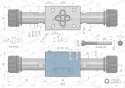 Rozdzielacz (elektrozawór CETOP 3 NG6) 3-pozycyjny 50L suwak "G" VOIMA