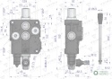 Rozdzielacz hydrauliczny 1-sekcyjny 120L VOIMA