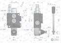 Rozdzielacz hydrauliczny 1-sekcyjny 40LVOIMA