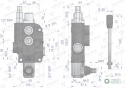 Rozdzielacz hydrauliczny 1-sekcyjny 80LVOIMA