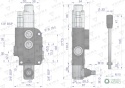 Rozdzielacz hydrauliczny 1-sekcyjny 80Lz sekcją pływającą VOIMA