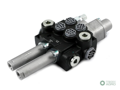 Rozdzielacz hydrauliczny 2-sekcyjny 40L(1-sekcja pływająca) sterowany na linkę VOIMA