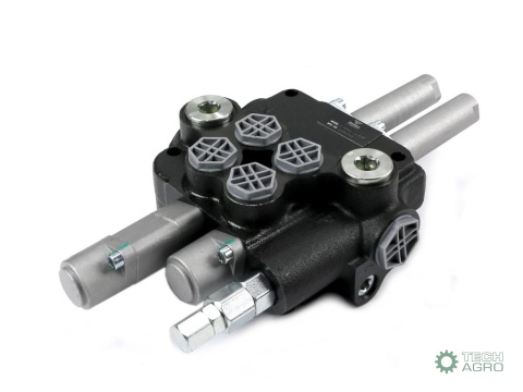 Rozdzielacz hydrauliczny 2-sekcyjny 80L(1-sekcja pływająca) sterowany na linkę VOIMA