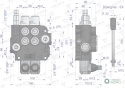 Rozdzielacz hydrauliczny 2-sekcyjny 80LVOIMA
