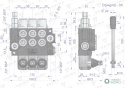 Rozdzielacz hydrauliczny 3-sekcyjny 40LVOIMA