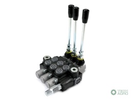 Rozdzielacz hydrauliczny 3-sekcyjny 40Lz zatrzaskami VOIMA
