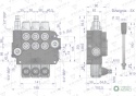 Rozdzielacz hydrauliczny 3-sekcyjny 80LVOIMA