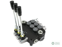 Rozdzielacz hydrauliczny 3-sekcyjny 80Lz zatrzaskami VOIMA