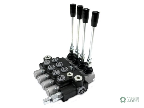Rozdzielacz hydrauliczny 4-sekcyjny 40L(1-sekcja nurnikowa) VOIMA
