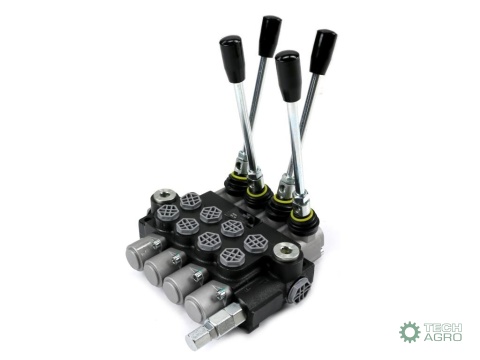 Rozdzielacz hydrauliczny 4-sekcyjny 40L(4-sekcje z zatrzaskiem) VOIMA
