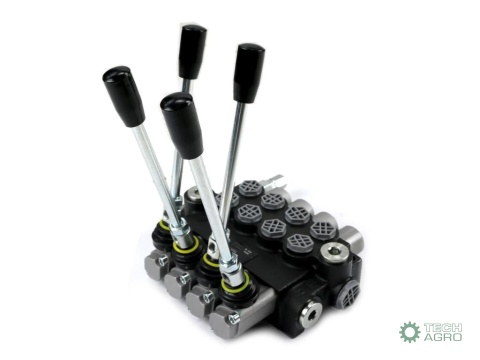 Rozdzielacz hydrauliczny 4-sekcyjny 40L(4-sekcje z zatrzaskiem) VOIMA