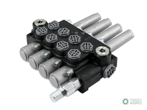 Rozdzielacz hydrauliczny 4-sekcyjny 40Lsterowany na linkę VOIMA