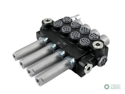 Rozdzielacz hydrauliczny 4-sekcyjny 40Lsterowany na linkę VOIMA