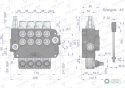 Rozdzielacz hydrauliczny 4-sekcyjny 80LVOIMA