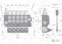 Rozdzielacz hydrauliczny 5-sekcyjny 40LVOIMA