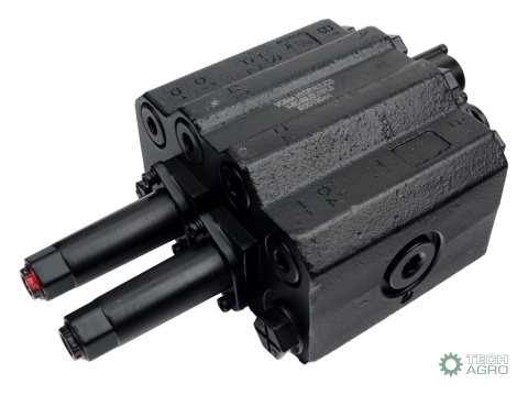 Rozdzielacz hydrauliczny do ładowaczy czołowych (LS - Load Sensing) 2-sekcyjny (1 x sekcja pływająca) max przepływ 90L - sterow