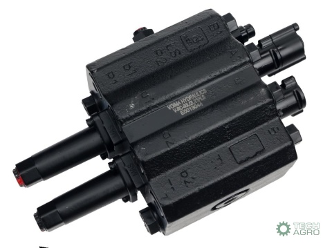 Rozdzielacz hydrauliczny do ładowaczy czołowych (LS - Load Sensing) 2-sekcyjny (1 x sekcja pływająca) max przepływ 90L - sterow