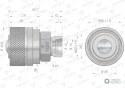 Zawór wtyczka ZSR (50490030) M22x1.5 skręcane VOIMA