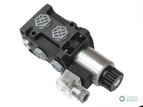 Zestaw (1 sekcja pływająca) do ŁadowaczTUR -Rozdzielacz 40L 2-sekcyjny + Elektrozawór + Joystick z przyciskiem + Elementy złączn