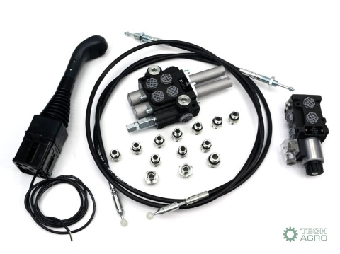 Zestaw do Ładowacz TUR -Rozdzielacz 40L2-sekcyjny + Elektrozawór + Joystick z przyciskiem + Elementy złączne + Linki na kulkę 20