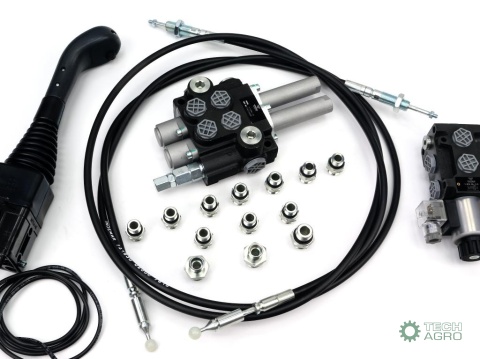 Zestaw do Ładowacz TUR -Rozdzielacz 40L2-sekcyjny + Elektrozawór + Joystick z przyciskiem + Elementy złączne + Linki na kulkę 20