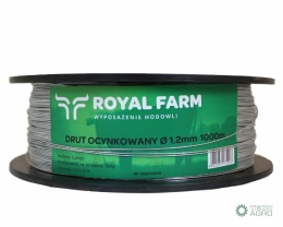 Drut (szpula) do pastucha 1000m ocynkowany fi 1.2 mm ROYAL FARM RM-105010019