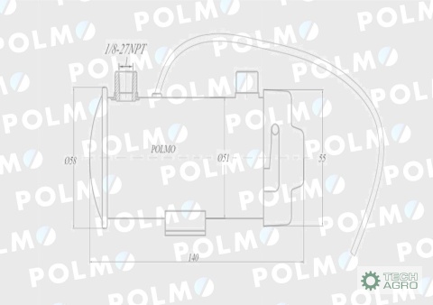 Pompa zasilająca 82006984 POLMO