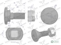 Śruba nożyka kpl. M12x35 zastosowanie Taarup Kverneland ROYAL FARM 56403100 (sprzedawane po 10)