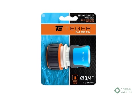 Szybkozłączka 3/4" - z waterstop / TEGER