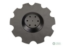 Talerz, uzębiony Z-10 fi 510 mocowanie 6/120 grubość 3.5 mm przetłoczony stal borowa , Royal Farm