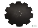 Talerz, uzębiony Z-10 fi 560 mocowanie 6/120 grubość 4 mm stal borowa, Royal Farm