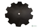 Talerz, uzębiony Z-10 fi 560 otwór 30x30 stal borowa, 1279601010 1202030130, Royal Farm