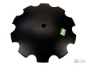 Talerz, uzębiony Z-10 fi 560 otwór 30x30 stal borowa, 1279601010 1202030130, Royal Farm