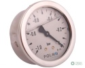 Wakuometr glicerynowy M63 (-1 do 0 bar)tylne przyłącze G1/4" POLMO