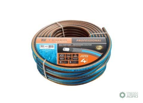 Wąż ogrodowy "PROFESSIONAL- EXTRA FLEX"FI 1/2". 30m / TEGER