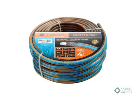 Wąż ogrodowy "PROFESSIONAL- EXTRA FLEX"FI 1/2". 50m / TEGER
