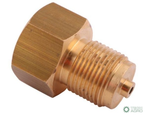Złączka manometryczna gwint zewnętrzny M20x1.5 x gwint wewnętrzny G1/4" (mosiądz) POLMO