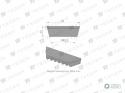 Pas klinowy Hard-Belt (T-702536.0) AP1001200 do CLAAS / DEUTZ-FAHR 702536.0 / 6204313 TEGER