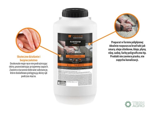 Żel do mycia rąk na mokro 4l / TEGER