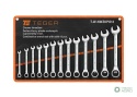 Zestaw kluczy płasko-oczkowych z grzechotką, 8-24 mm, 13 szt, Teger