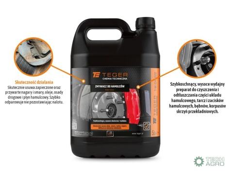 Zmywacz do hamulców 5l / TEGER