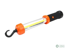 Lampa warsztatowa kanałowa latarka LED COB 600 lm 1200 mAh z kablem USB 1,5m Teger
