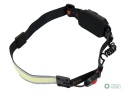 Latarka czołówka, paskowa SOFT LED COB 450lm z funkcją RED z tyłu ładowana USB, Teger