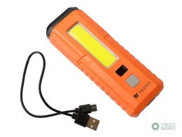 Latarka uniwersalna LED COB,ładowana USB z funkcją warsztatową, cyfrowym wyświetlaczem naładowania i powerbank 2400 mAh XPS 300 