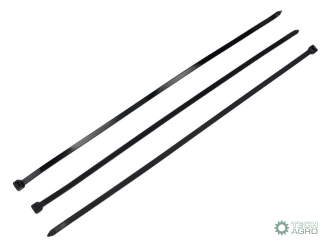 Opaski kablowe, opaska kablowa, opaski zaciskowe, tyrytytki, trytytki, 12.0 x 500mm 100 szt w worku czarne odporne na UV, Teger