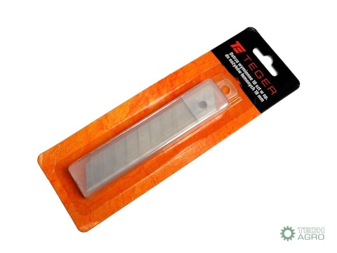 Ostrza wymienne 10 szt w op.do nożyków łamanych 18 mm Teger