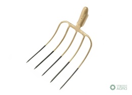 Widły gospodarcze 5-zębne, nieoprawne, kute, Teger